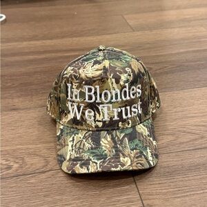 Camo 'In Blondes We Trust' Cap